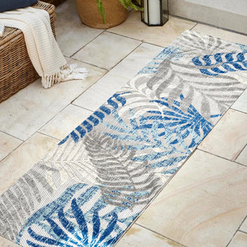 Tropics Palm Leaves Indoor/outdoor Area Rug